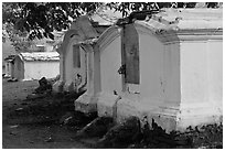 History Dutch cemetery, Bukit St Paul. Malacca City, Malaysia ( black and white)