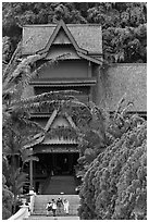 Sultanate Palace, St Paul Hill. Malacca City, Malaysia ( black and white)