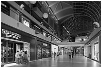 Stores in the Shoppes, Marina Bay Sands. Singapore ( black and white)