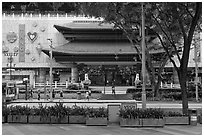 Department store, Orchard Road. Singapore ( black and white)