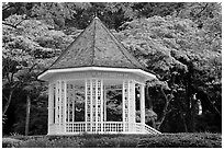 The Bandstand, Singapore Botanical Gardens. Singapore (black and white)