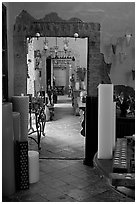 Corridor in art gallery, Tlaquepaque. Jalisco, Mexico ( black and white)