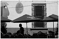 Restaurant terrace, Tlaquepaque. Jalisco, Mexico ( black and white)