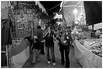 Arts and craft night market, Tlaquepaque. Jalisco, Mexico ( black and white)