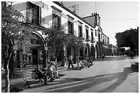 Main plaza (Parian), Tlaquepaque. Jalisco, Mexico (black and white)