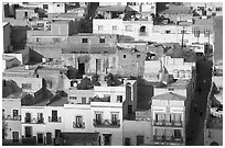 Houses and Cajaon de Garcia Rojas. Zacatecas, Mexico ( black and white)