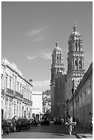 Cathedral, morning. Zacatecas, Mexico ( black and white)