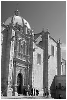 Side door of the churrigueresque cathedral. Zacatecas, Mexico ( black and white)