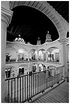 Inside courtyard of the Palacio de Gobernio. Zacatecas, Mexico ( black and white)