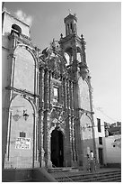 Church, late afternoon. Guanajuato, Mexico ( black and white)