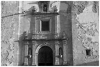Facade of San Roque church, early morning. Guanajuato, Mexico ( black and white)