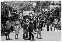 Flee market, La Bufadora. Baja California, Mexico ( black and white)