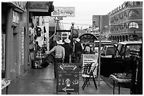 Main shopping street, Ensenada. Baja California, Mexico ( black and white)