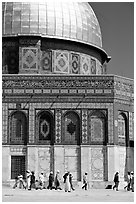 Dome of the Rock. Jerusalem, Israel ( black and white)