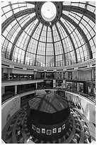 Rotunda, Mail of the Emirates. United Arab Emirates ( black and white)