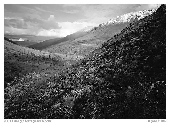 Arrigetch Valley. Gates of the Arctic National Park (black and white)