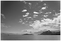 Drake Island and Francis Island. Glacier Bay National Park ( black and white)