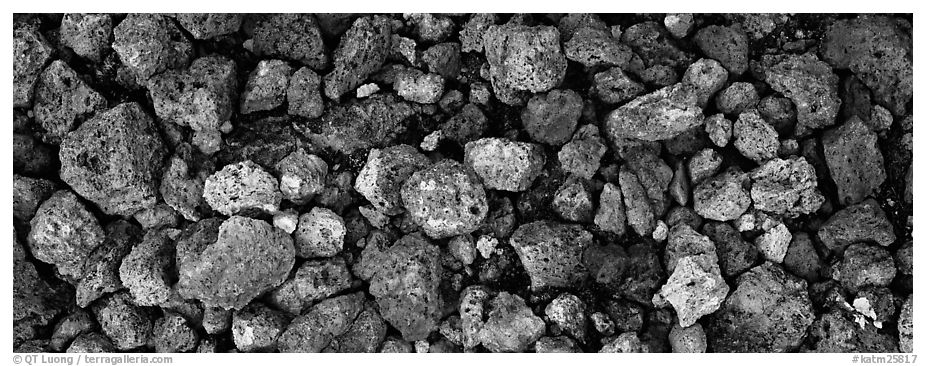 Pumice close-up, Valley of Ten Thousand Smoke. Katmai National Park (black and white)