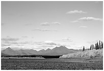 River and Baird mountains. Kobuk Valley National Park ( black and white)