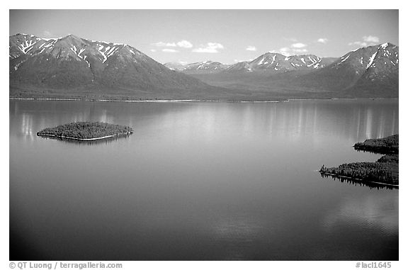 Aerial view of Lake Clark. Lake Clark National Park, Alaska, USA.