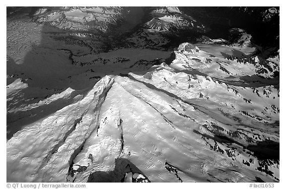 Aerial view of Redoubt Volcano. Lake Clark National Park, Alaska, USA.