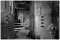Ammonium leeching facility, Kennecott concentration plant. Wrangell-St Elias National Park ( black and white)