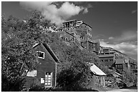 Kennecott mill town. Wrangell-St Elias National Park ( black and white)