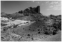 Cerro Castellan. Big Bend National Park ( black and white)