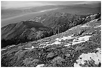 View from Telescope Peak. Death Valley National Park ( black and white)
