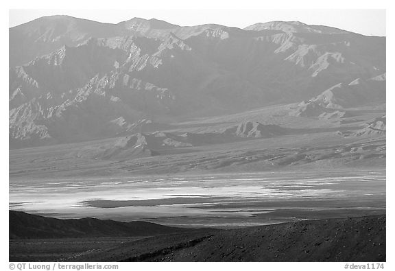 Valley and mountains. Death Valley National Park, California, USA.