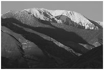 Telescope Peak at sunset. Death Valley National Park ( black and white)