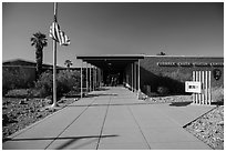 Furnace Creek Visitor Center. Death Valley National Park ( black and white)