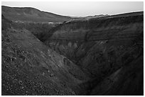 Rainbow Canyon. Death Valley National Park ( black and white)