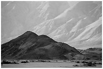 Hill and mountains, Panamint Valley. Death Valley National Park ( black and white)
