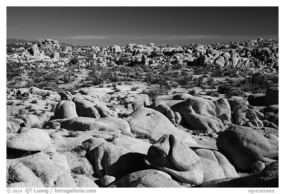 Black and White Picture/Photo: Landscape of rocks, White Tank. Joshua ...
