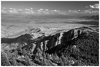 Wrong Mountain from Rincon Peak. Saguaro National Park ( black and white)