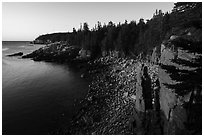 Monument Cove. Acadia National Park ( black and white)