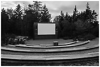 Amphitheater, Schoodic Woods Campground. Acadia National Park ( black and white)