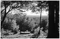 Ledges overlook. Cuyahoga Valley National Park ( black and white)