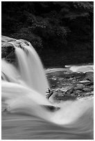 Brink of Great Falls, Bedford Reservation. Cuyahoga Valley National Park ( black and white)