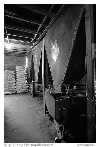 Grain distributor in Wilson feed mill. Cuyahoga Valley National Park, Ohio, USA.
