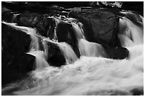 Waterfall, The Sinks, Tennessee. Great Smoky Mountains National Park ( black and white)