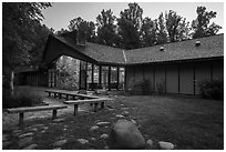 Sugarlands Visitor Center, Tennessee. Great Smoky Mountains National Park ( black and white)