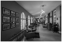 Hotel Hale Lobby. Hot Springs National Park ( black and white)