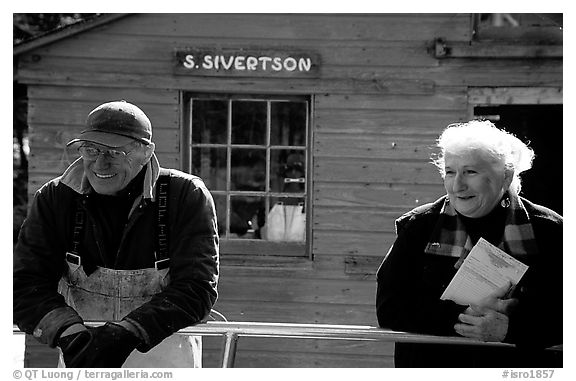 Members of the Silvertson family have been running the only commercial fishing operation in the Park for decades. Isle Royale National Park, Michigan, USA.