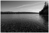 Stones seen through clear water, Tobin Harbor. Isle Royale National Park ( black and white)