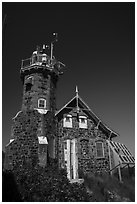 Lighthouse on Passage Island. Isle Royale National Park ( black and white)