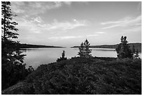 Moskey Basin, late afternoon. Isle Royale National Park ( black and white)