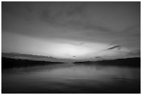 Rock Harbor and Moskey Basin, sunrise. Isle Royale National Park ( black and white)