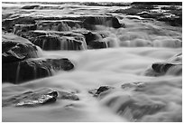 Cascades near Sandstone Falls. New River Gorge National Park and Preserve ( black and white)
